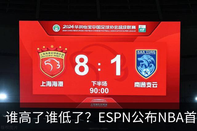 谁高了谁低了？ESPN公布NBA首周战力榜前五，76人垫底，雷霆领衔